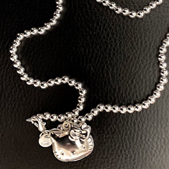 Hello Kitty Sterling Silver Beaded Necklace - Picture 3 of 4
